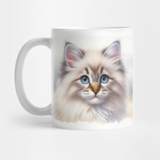 Birman Watercolor Kitten - Cute Kitties Mug